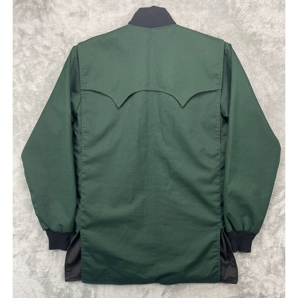VTG Back Fence Sportswear Shooting Jacket Sz S Green Hunting Made in USA - Picture 7 of 7